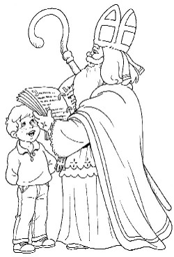 Sint wordt toegezongen door een kleine jongen.